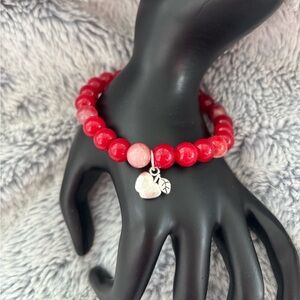 Juicy Red Apple Jade Bracelet